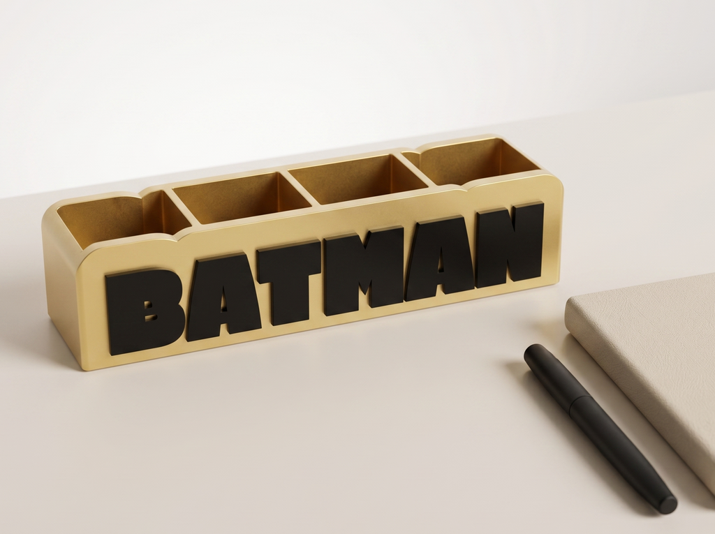 Custom Text & Name Desk Organizer Maker