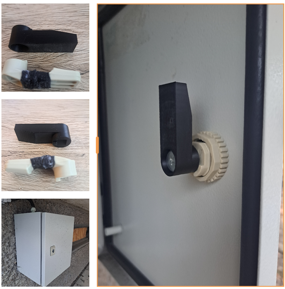 Locking hook lever