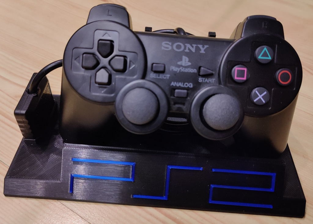 PS2 Controller Stand With Playstation 2 Logo