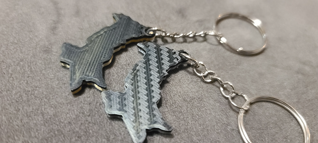 Pakistan Keychain Dual Color NO AMS Required
