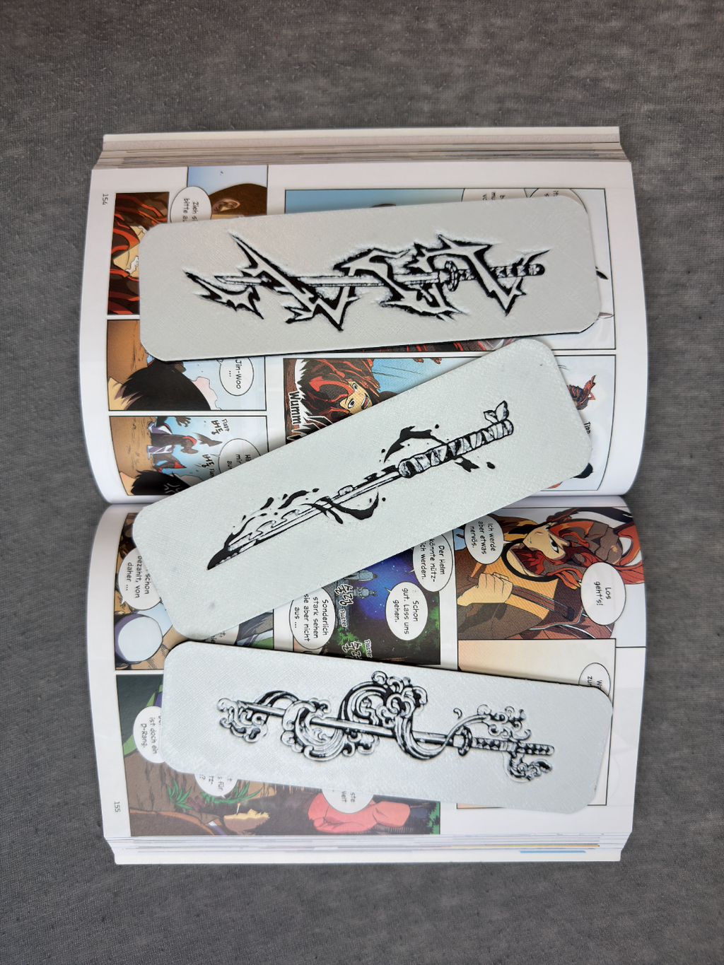 Epic Sword Bookmark Set|HueForge|Fantasy - Samurai