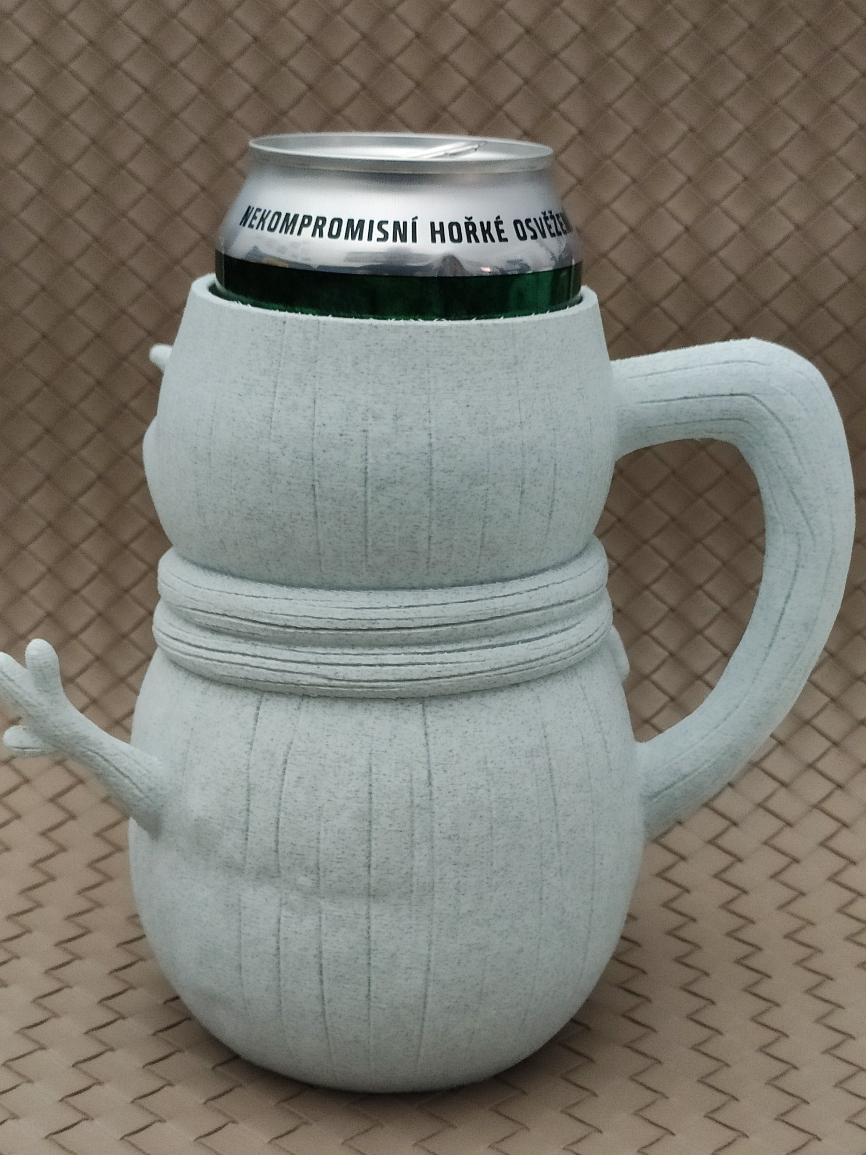 Snowman - Can Holder / Beer mug