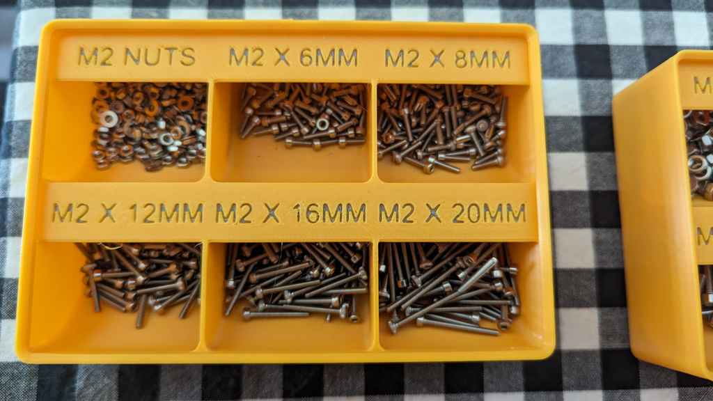 Gridfinity M2, 3, 4, 5, 6 Screw & Heated Inserts