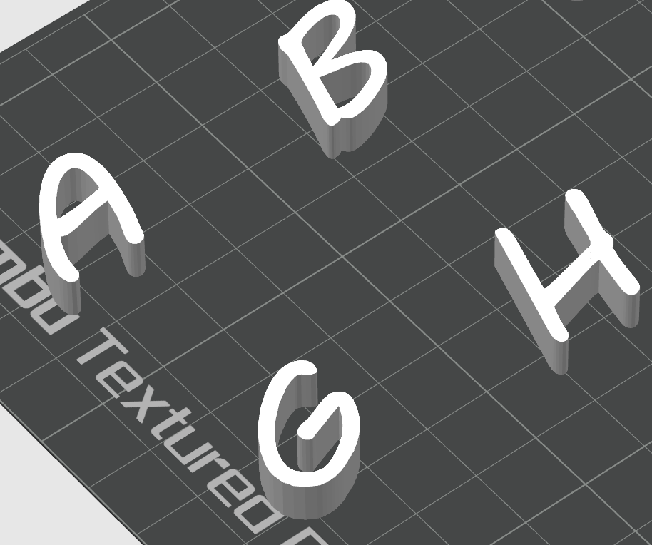 Alphabet Style -Slim Cartoon-