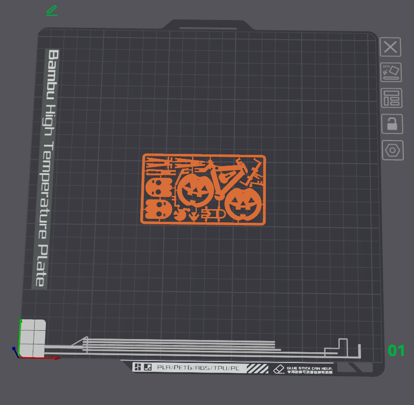 Halloween Ghost Bike Kit Card