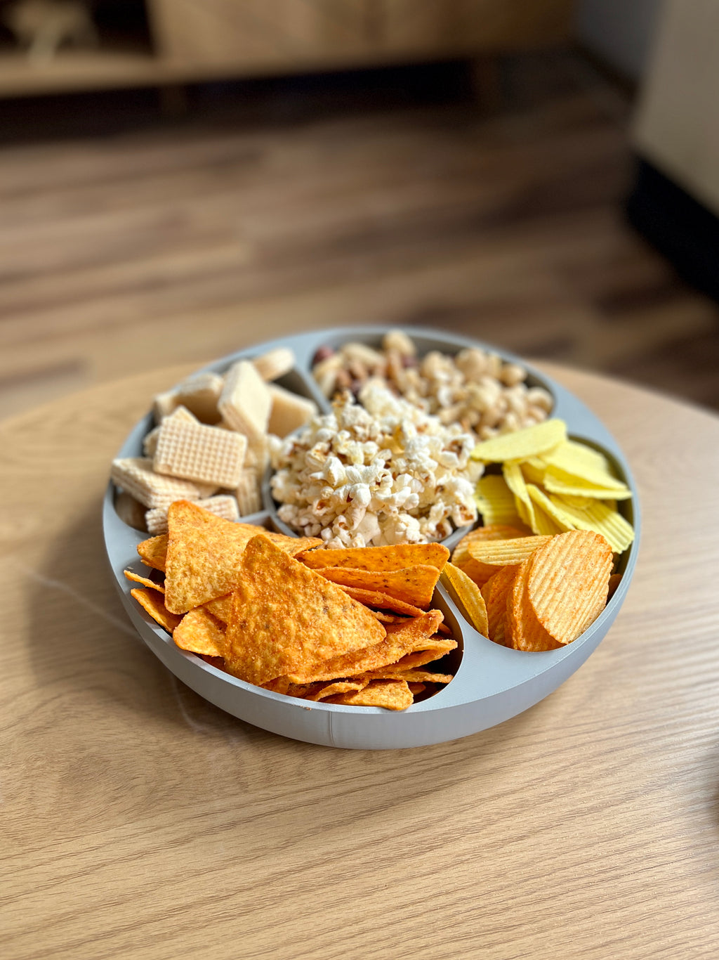 Snack Tray with Removable Center Container