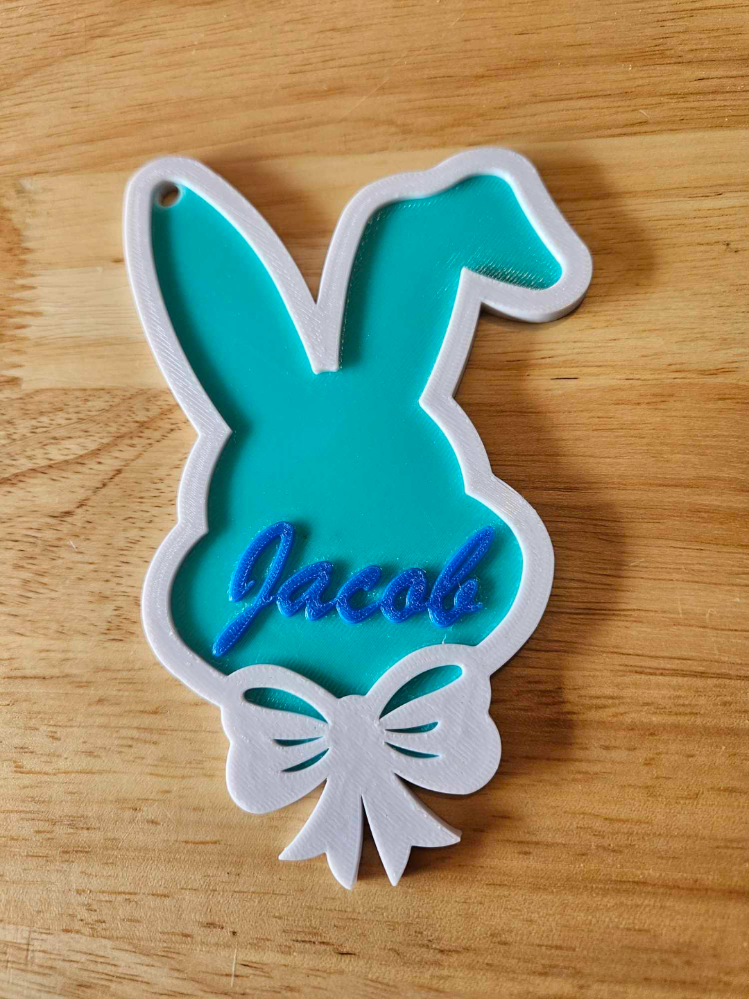 Easter bunny gift tag Male