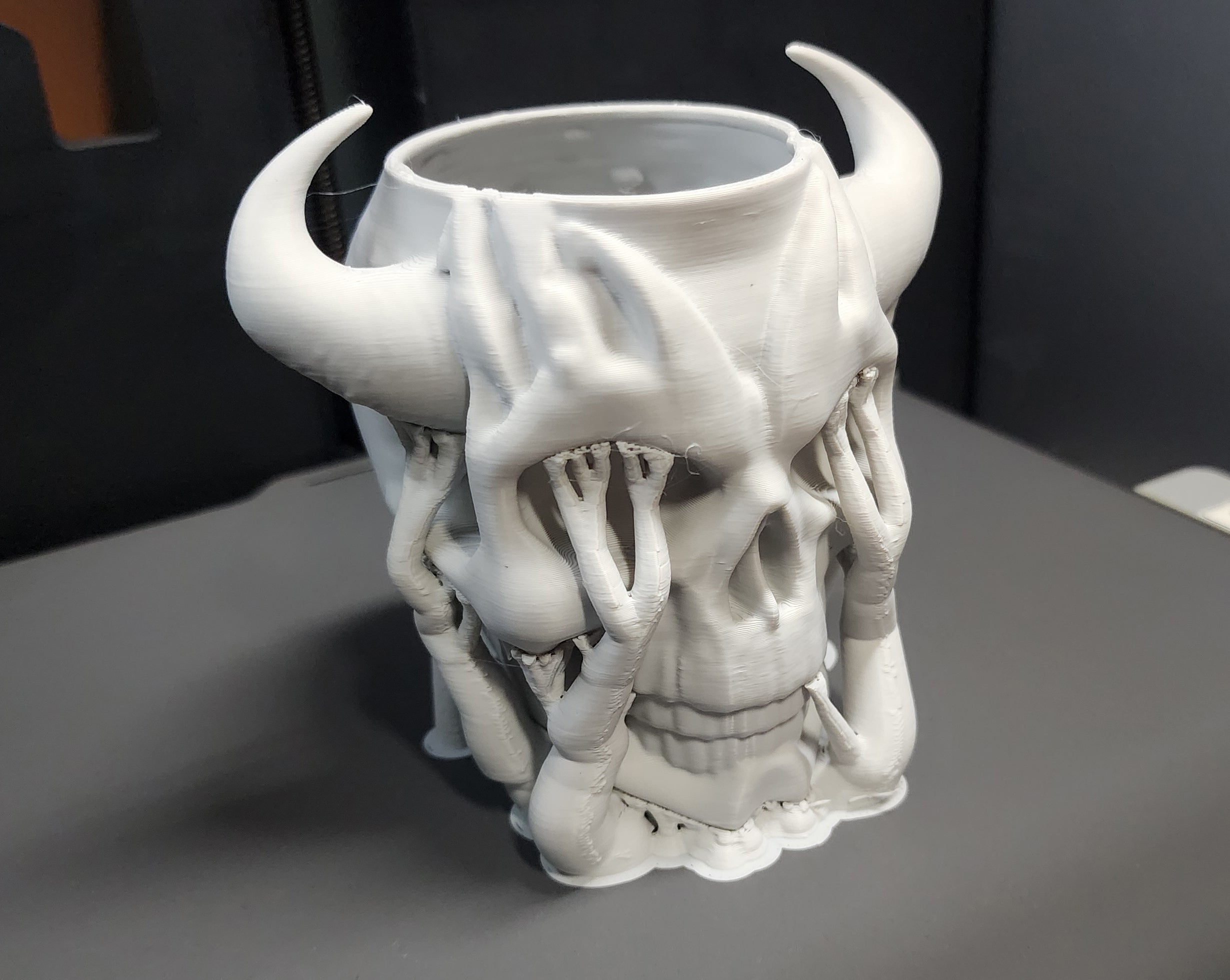 Demon Skull Pen Cup