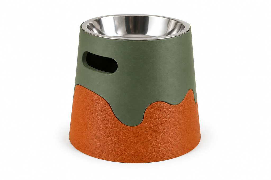 Wavy Elevated pet bowl riser