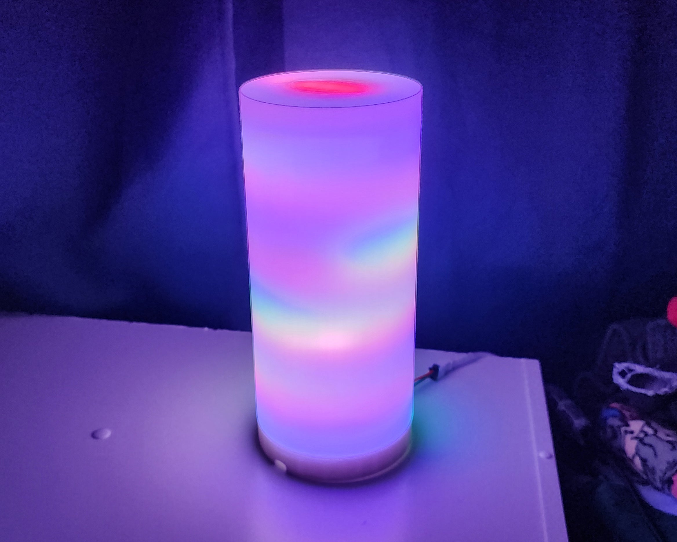 Smooth Cylinder Lamp for LED Strip Lights