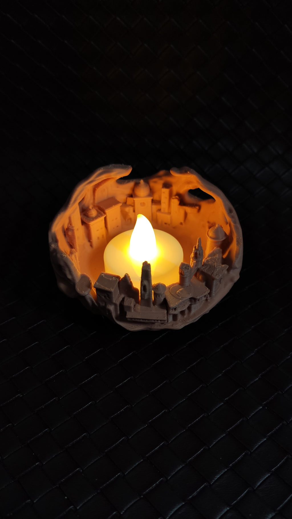 Sand city - LED tea light holder