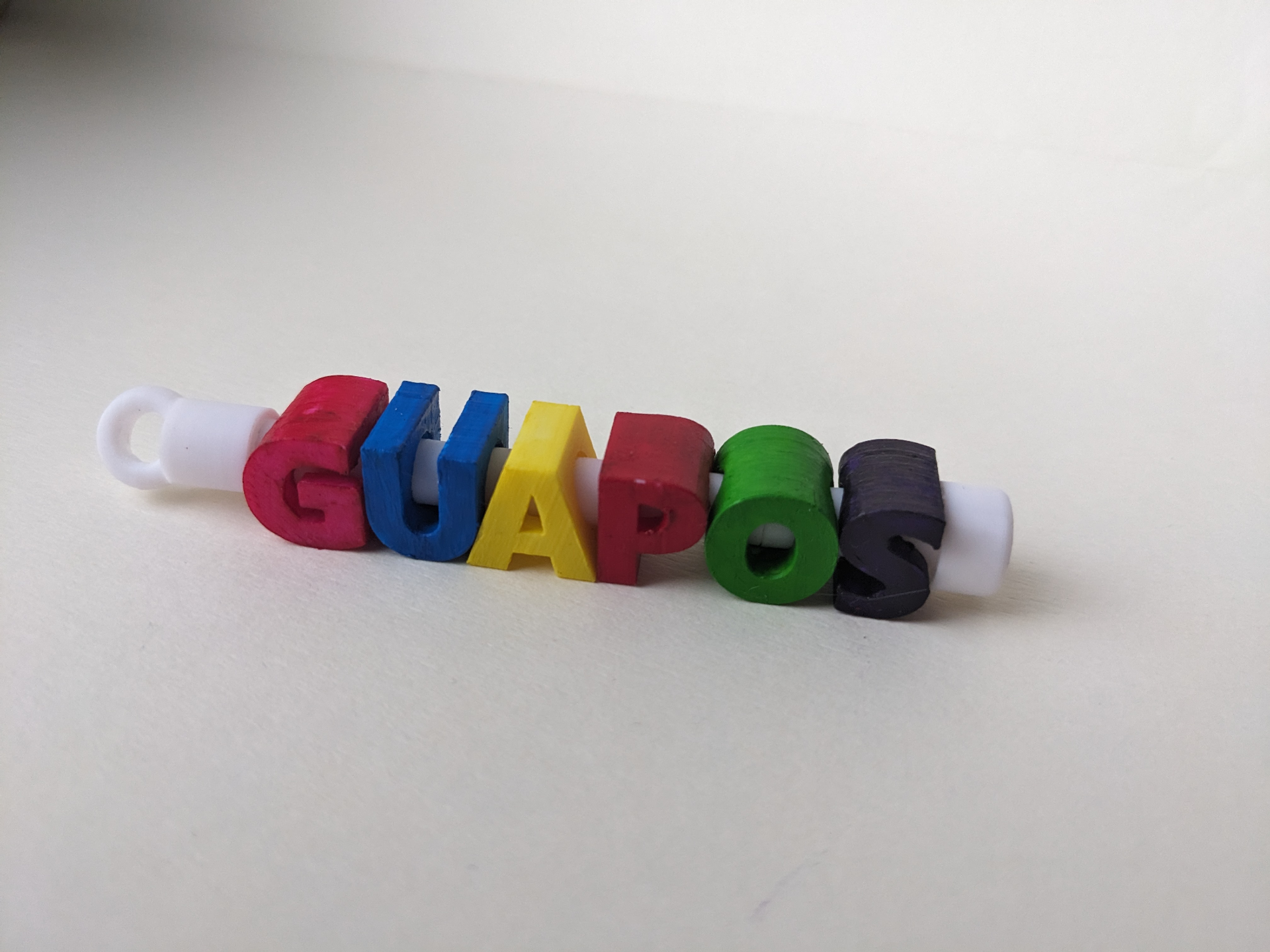 Spinning fidget Key Chain Letter