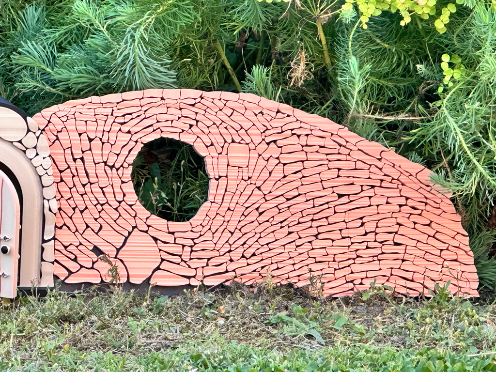 Fairy Door with Staircase, Solar-LED & Side panels