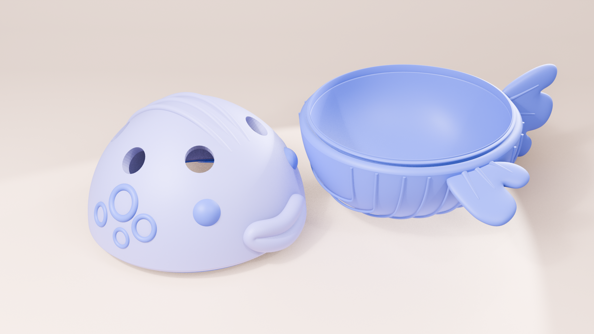 WobbleFish: 3D Interactive Cat Treat Dispenser Toy