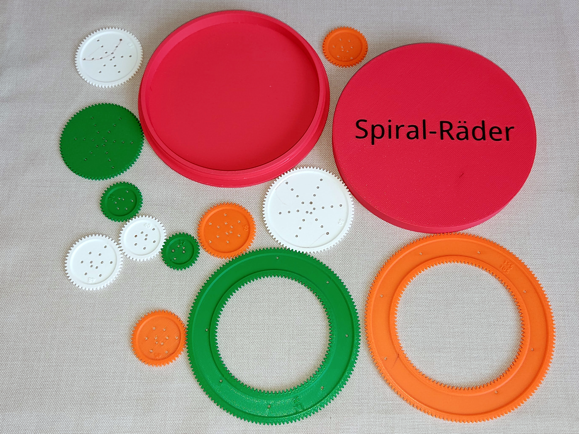 Box for 3D printed Spirograph gears