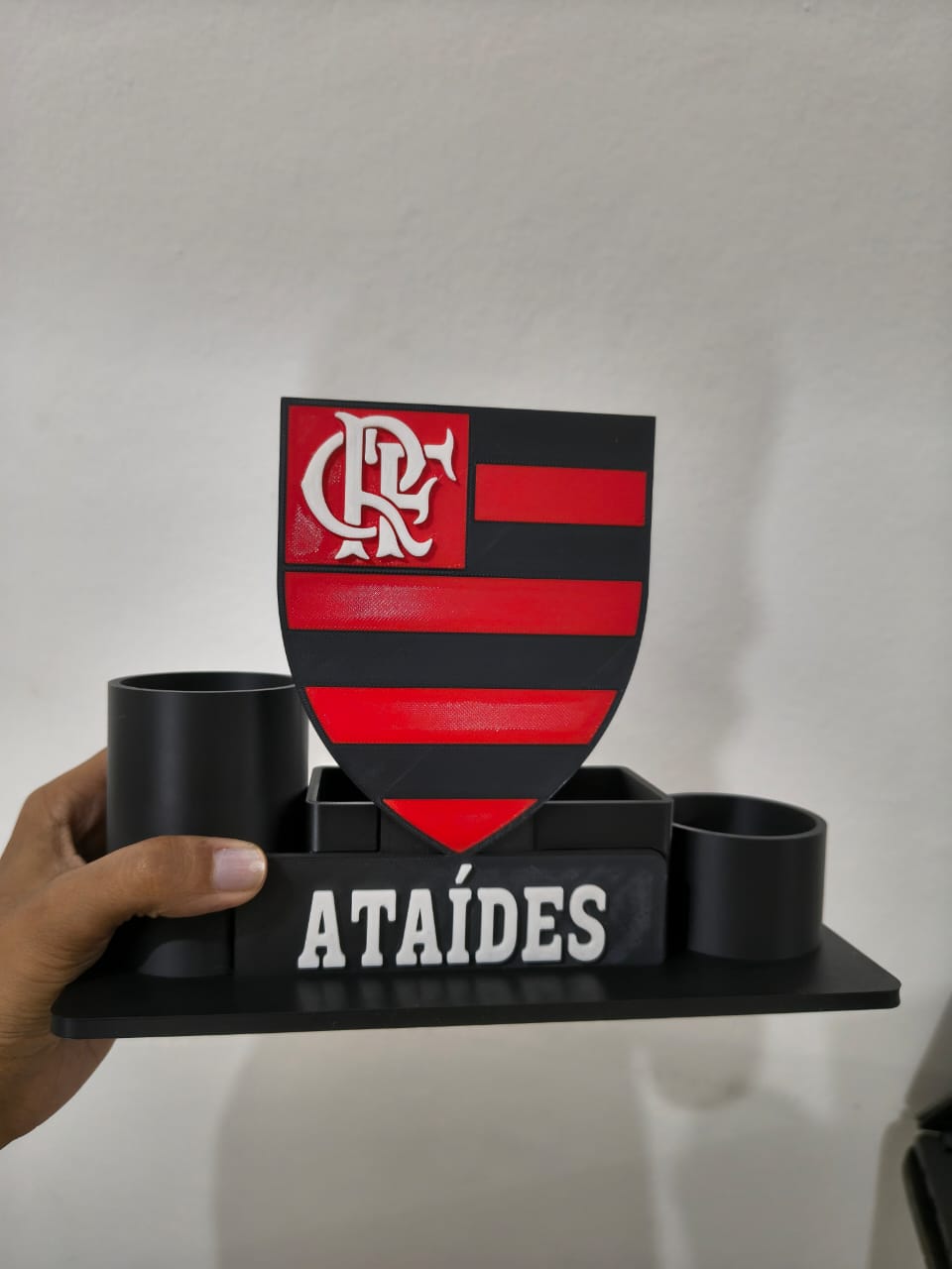 Porta canetas flamengo editável
