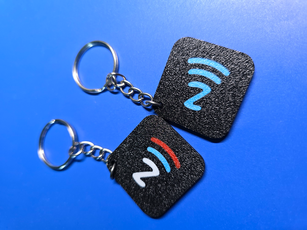 Social NFC keychain