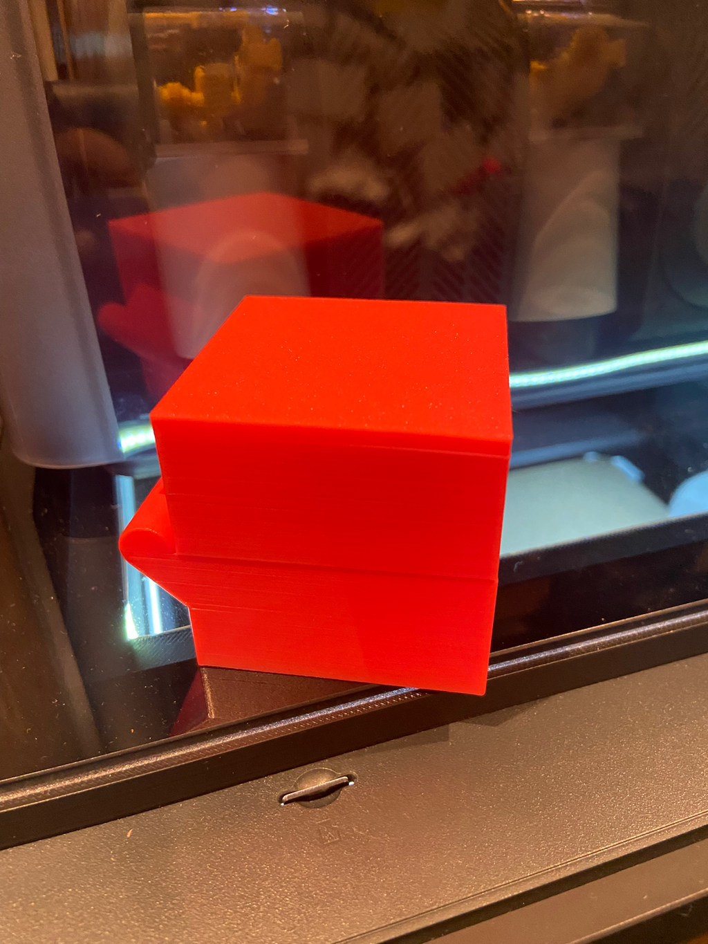 50X50X50mm Box with hinge and lock clip