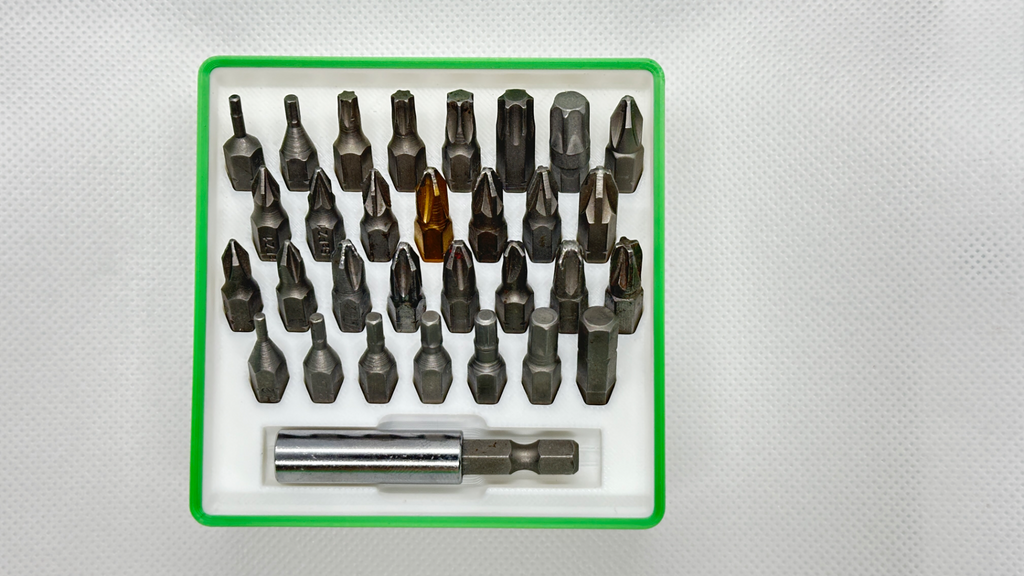 Gridfinity 2x2x3 Hex Bit holder