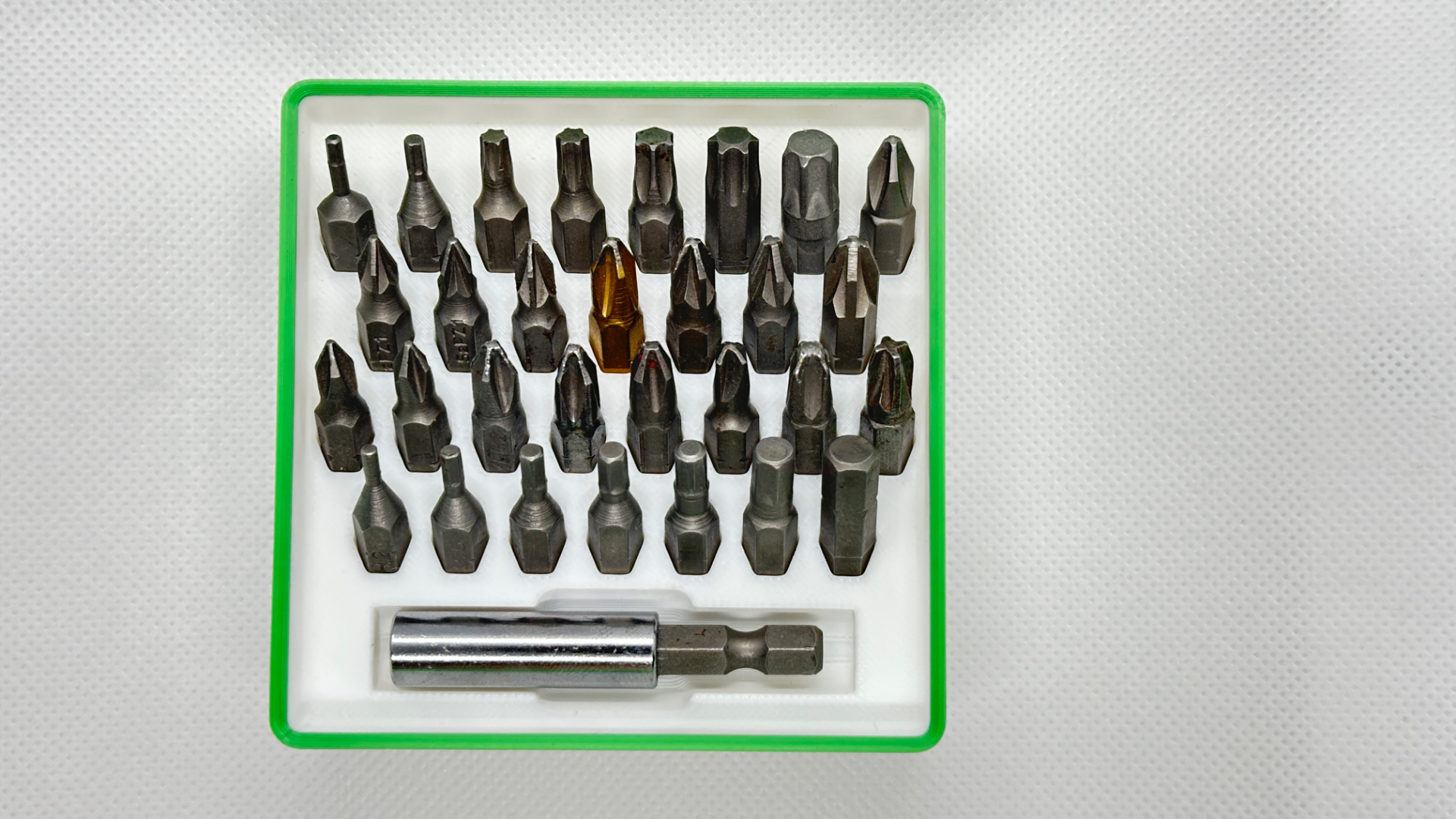 Gridfinity 2x2x3 Hex Bit holder