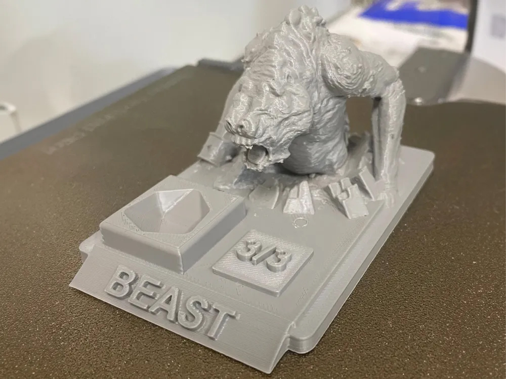 MTG 3D Beast Token