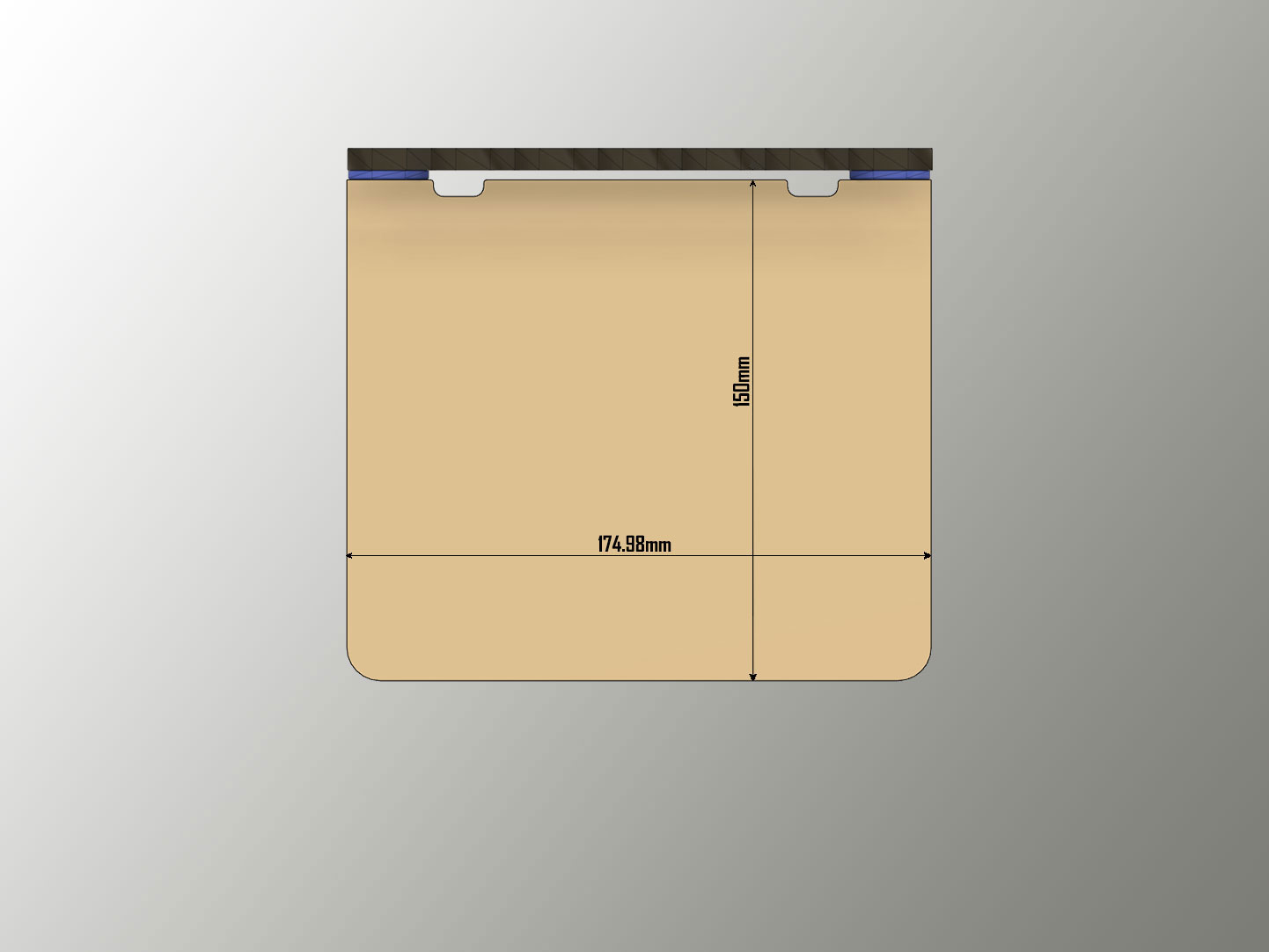 Large simple flat Shelf for Multiboard