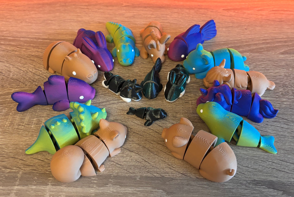 13 Flexi Fidget Animals
