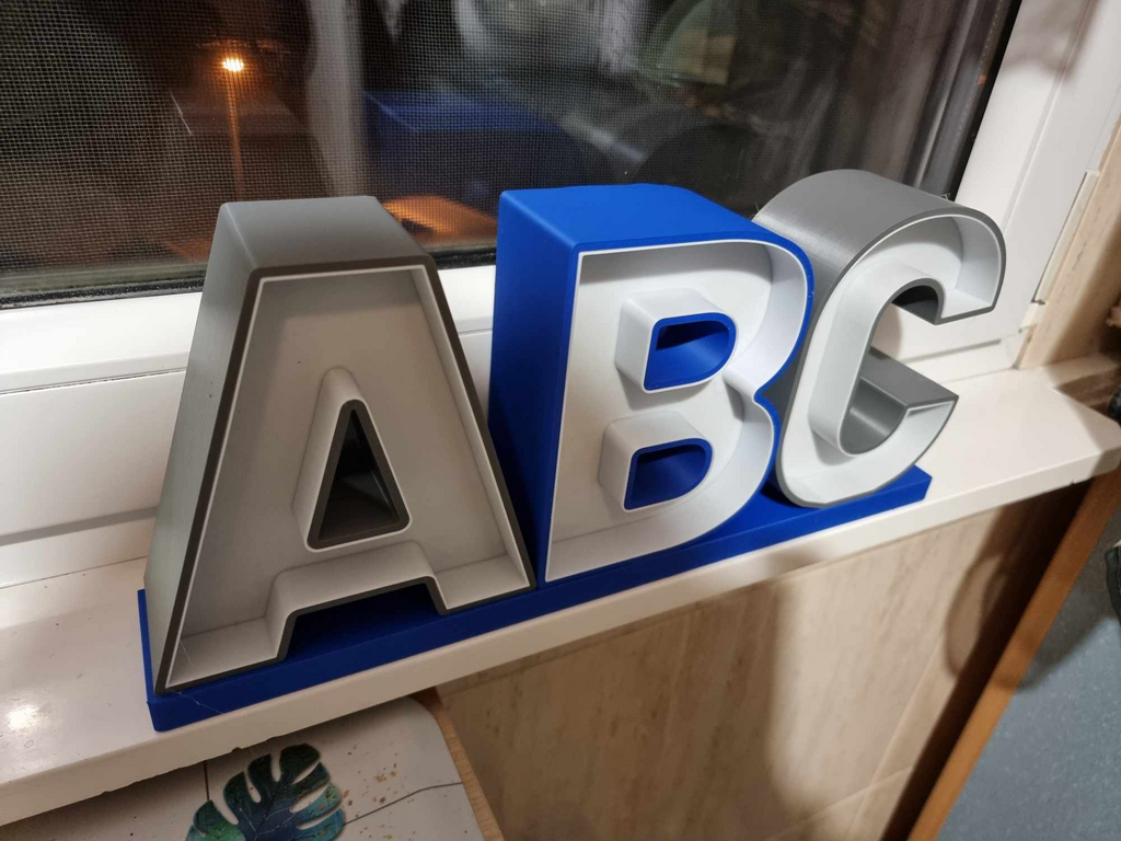 LED LIGHT SIGN LETTERS ALPHABET