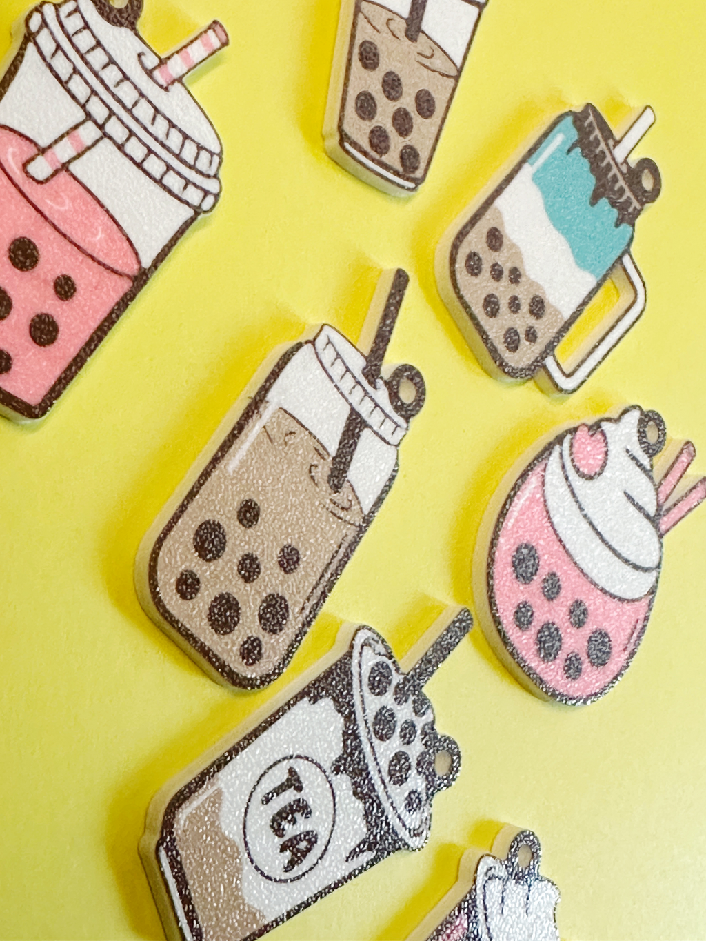KEYCHAINS BUBBLE TEA WITH COMMERCIAL LICENSE
