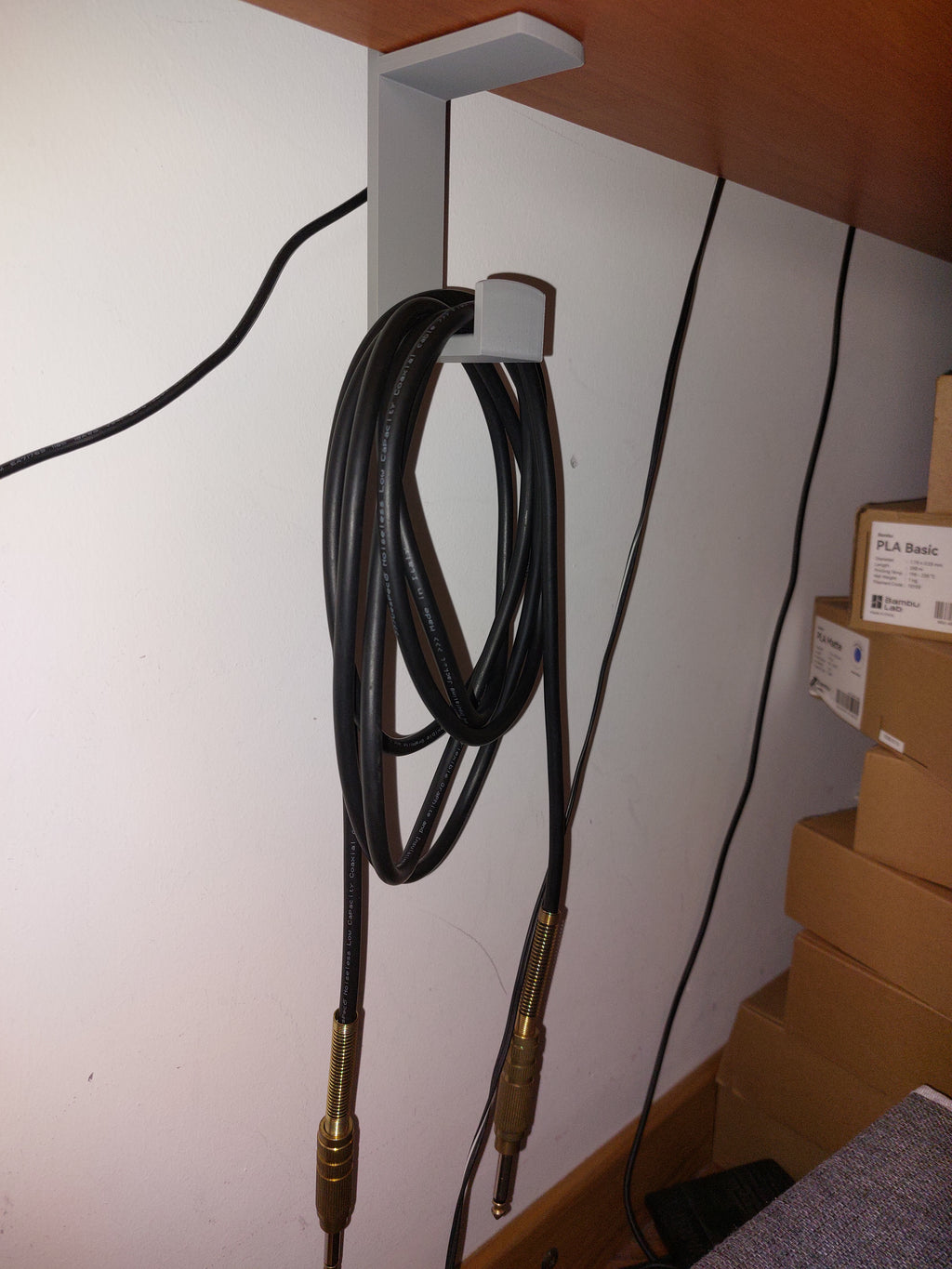 Shelf cable holder