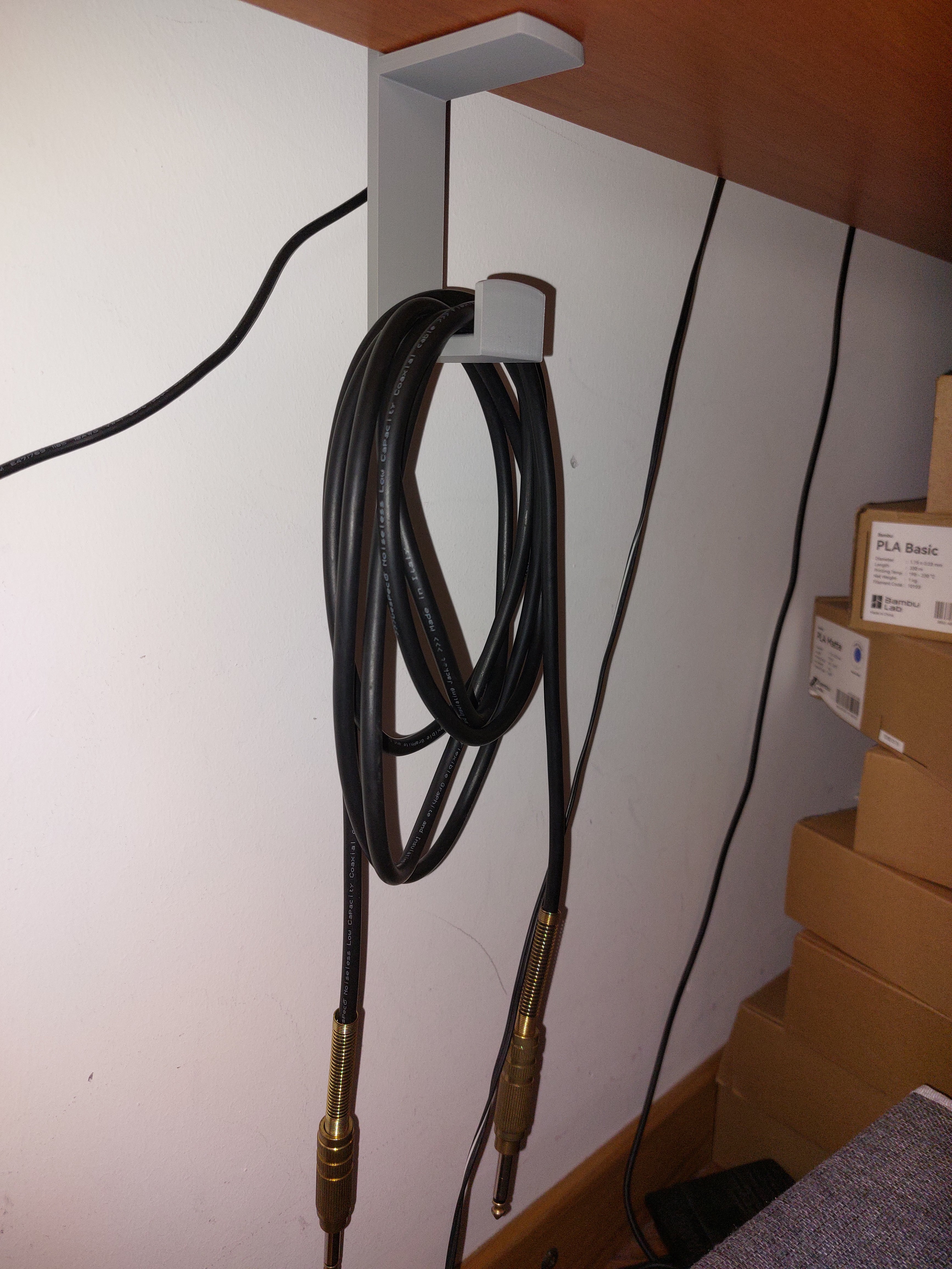 Shelf cable holder