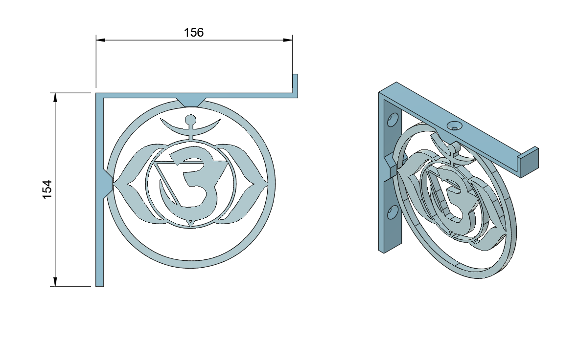 Shelf brackets - chakra / Staffe mensola - chakra