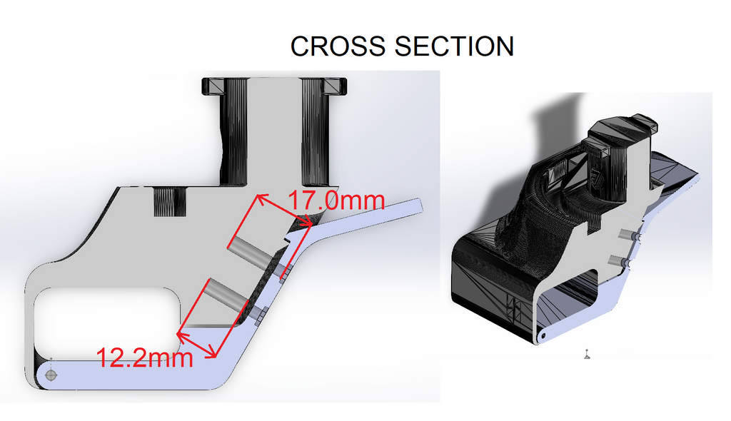 AMS lite Top Mount [M3 Heated Inserts for Latch]
