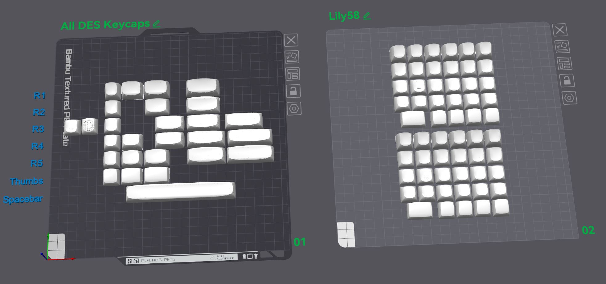 DES Keycaps for Full Keyboards