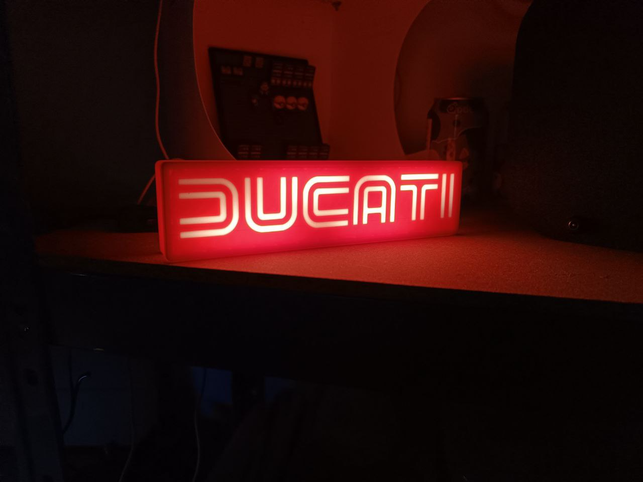 Ducati 1977-1985 logo Led Lamp