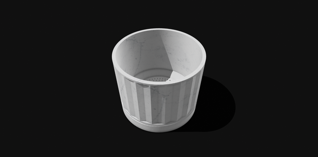 Classical Planter with Drainage & Saucer