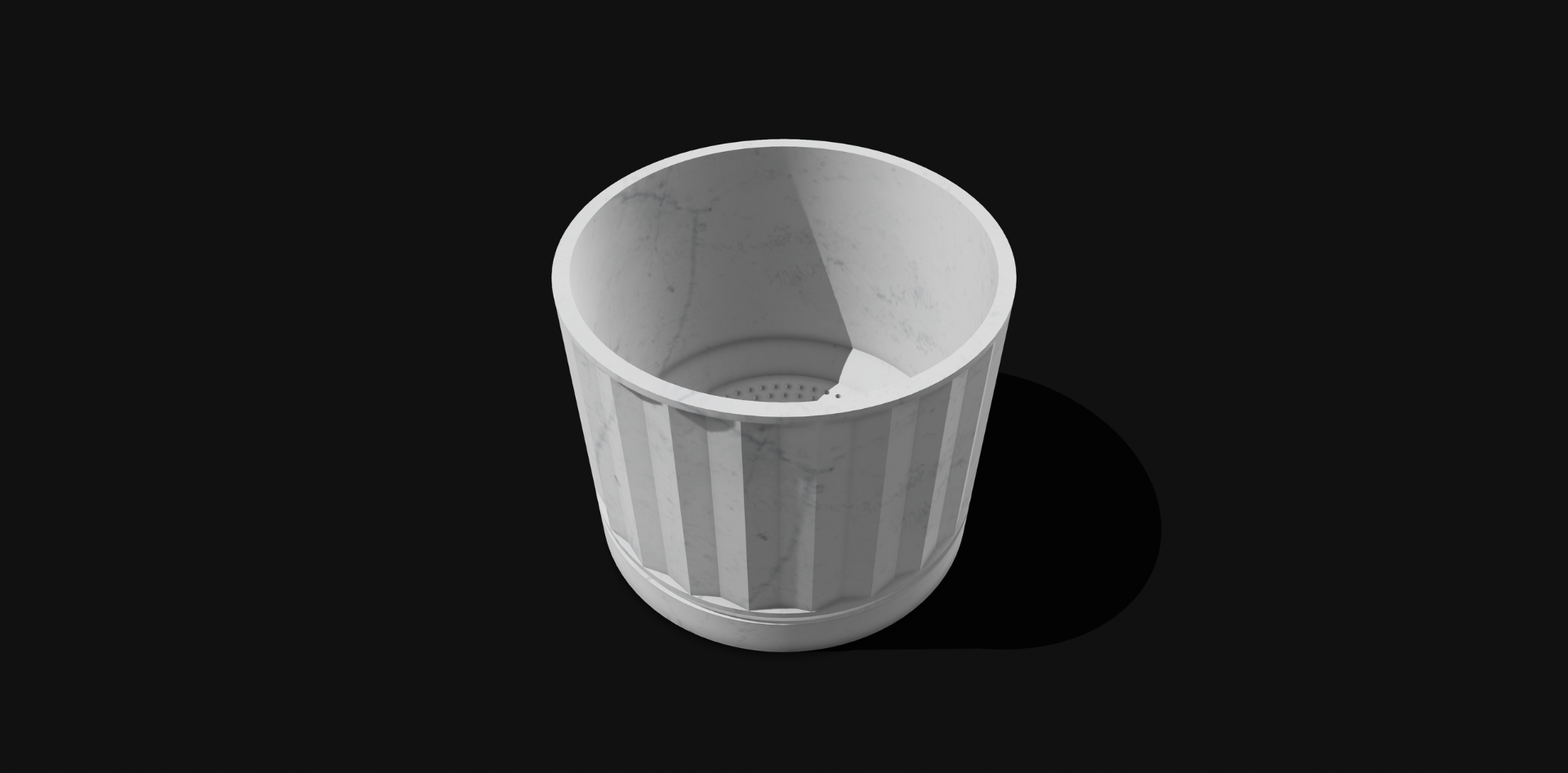Classical Planter with Drainage & Saucer