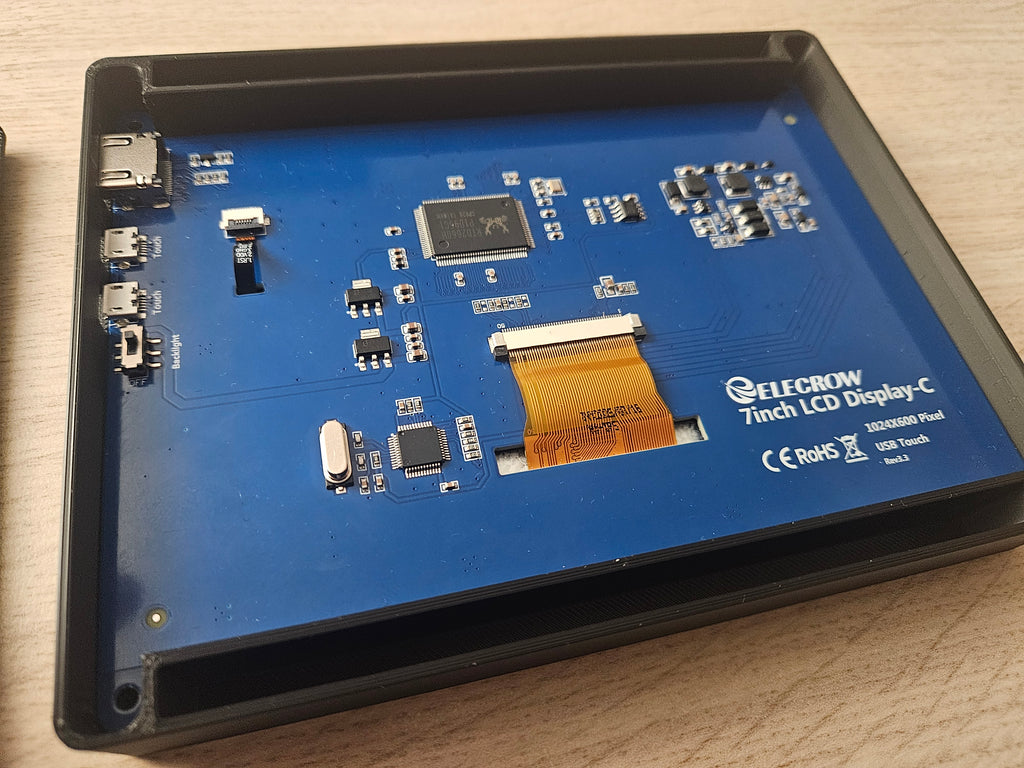 Raspberry Pi 7" Touch Display Case (snap-fit)