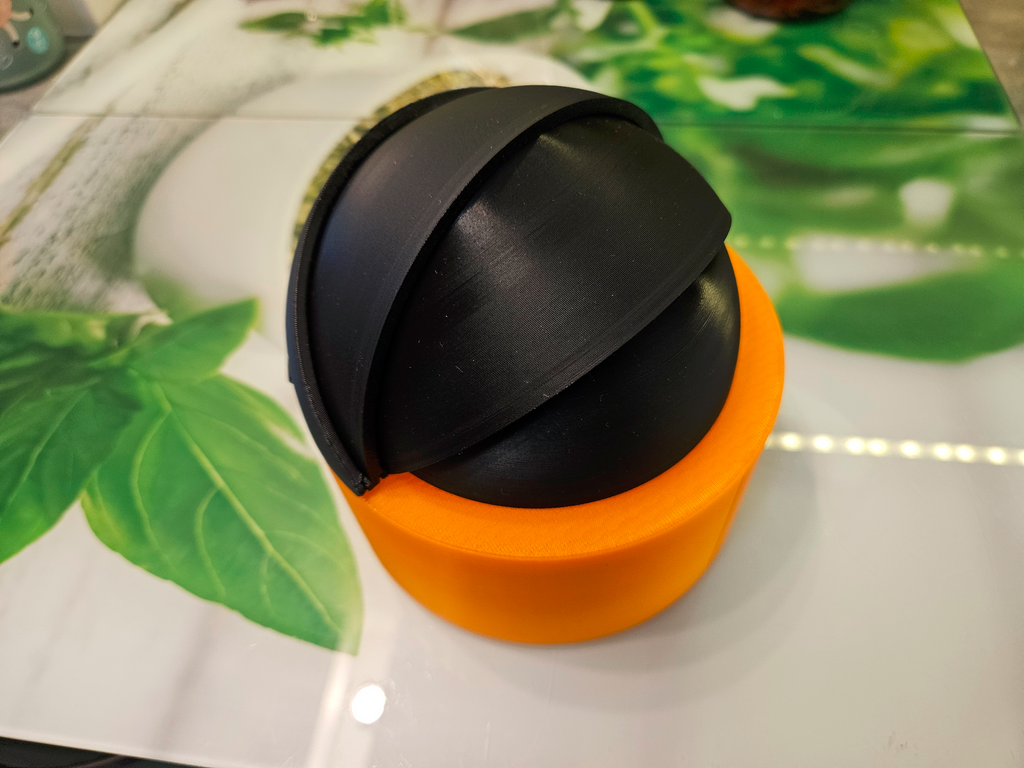 Container with opera style lid