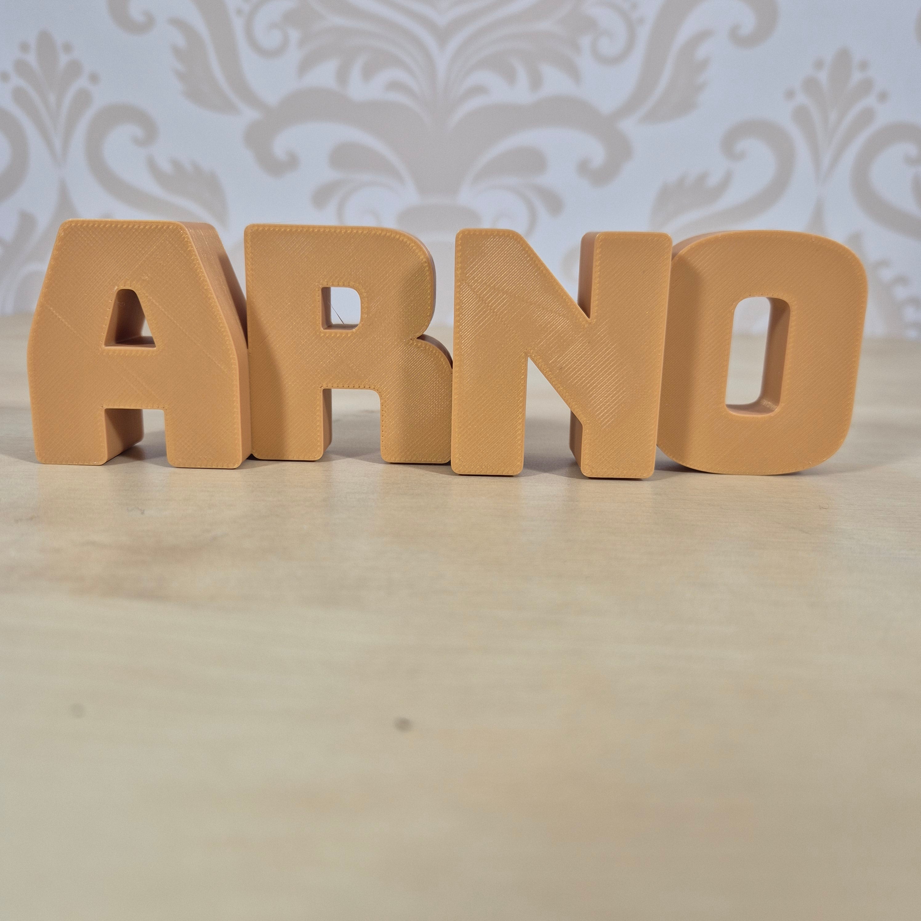 Customizable Name Keychain with Adjustable Spacing