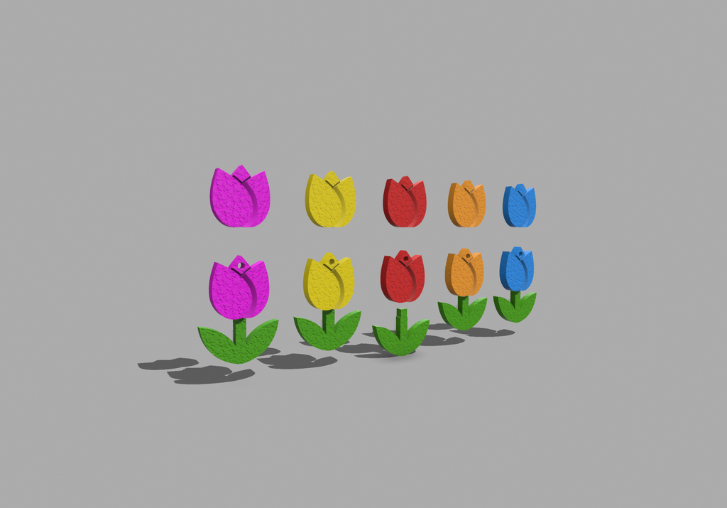 Tulips earrings