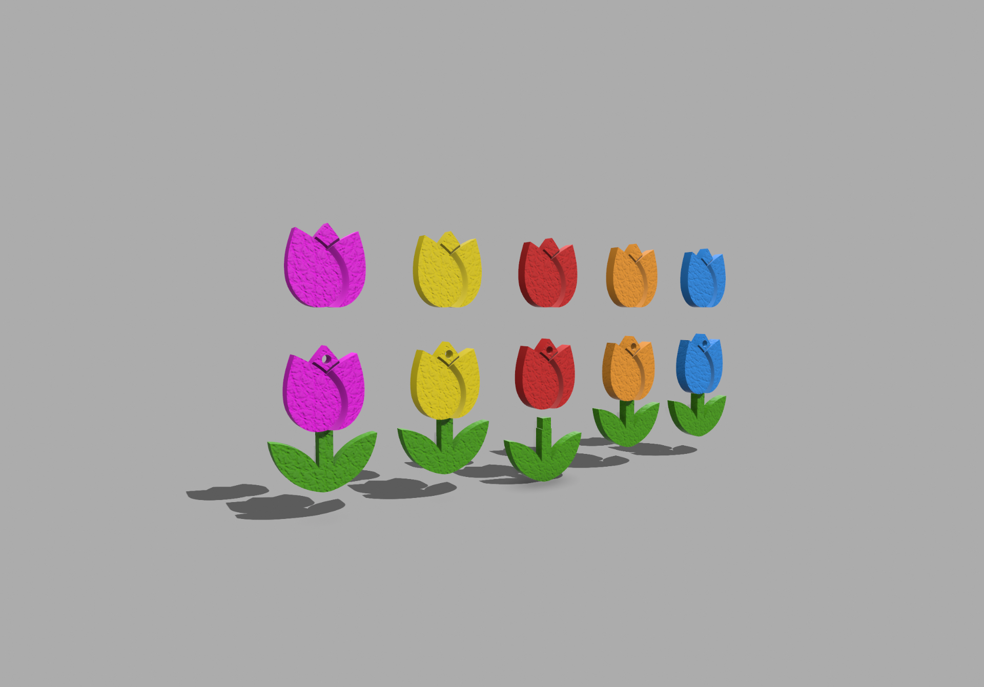 Tulips earrings