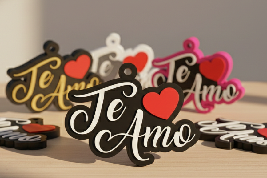 llavero te amo san valentin