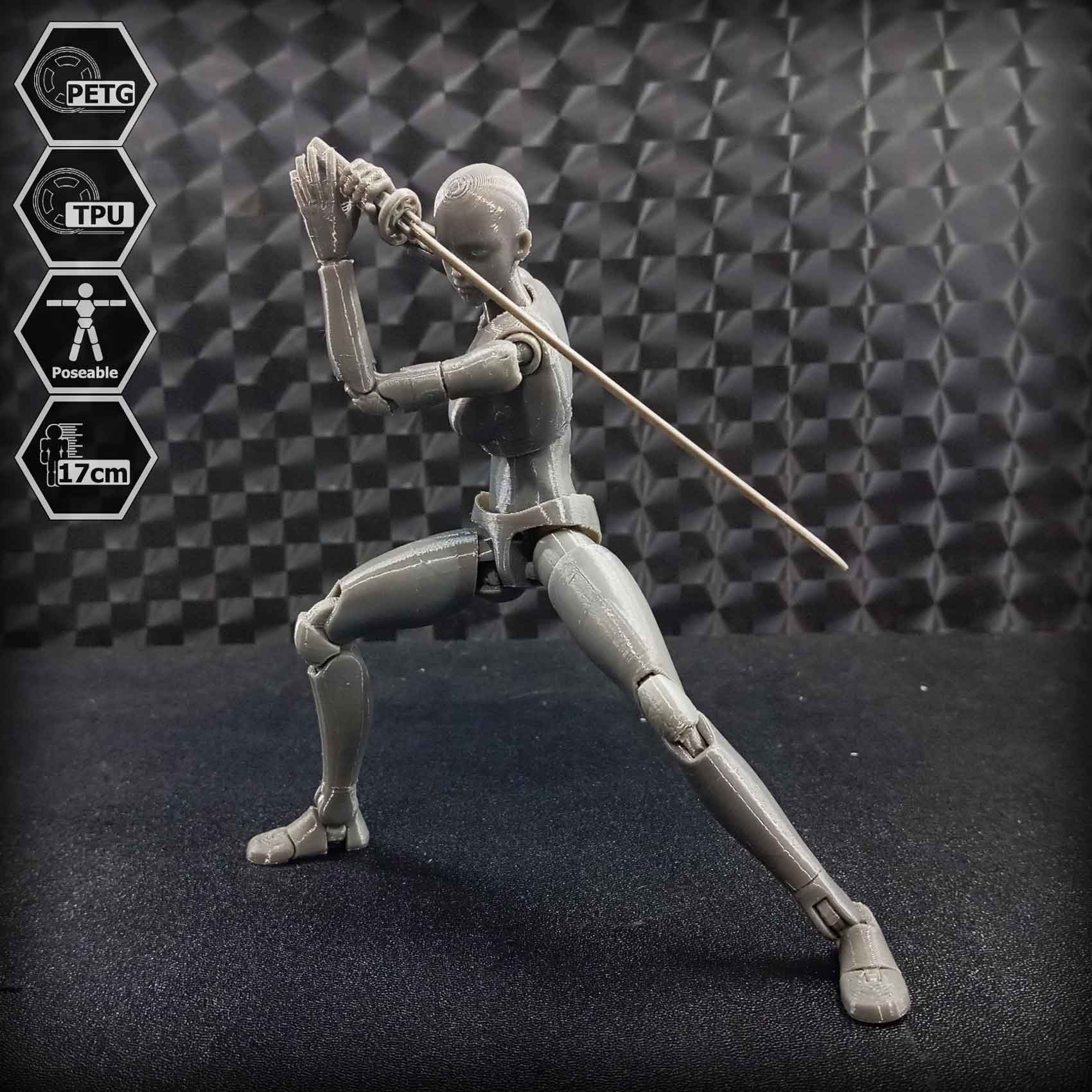1/10 Scale TPU Joint Action Figure E.V.A 02