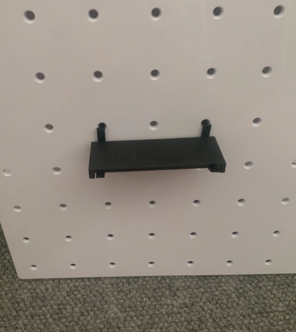 40mm pegboard hooks and shelf