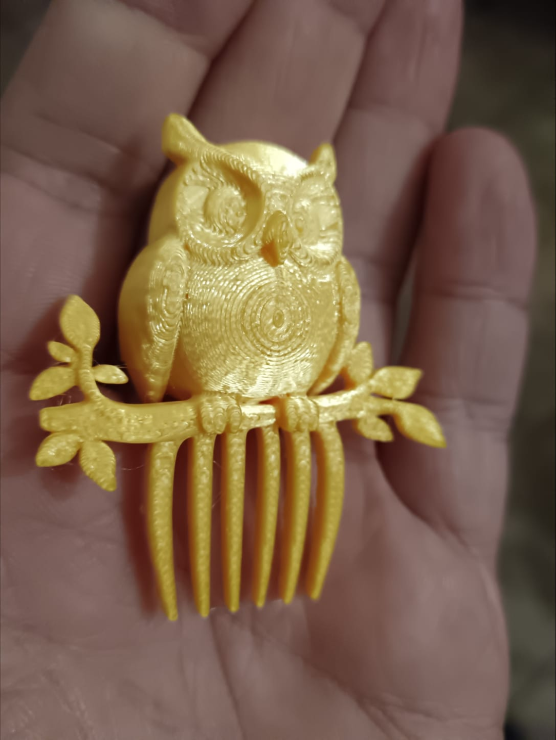 Owl Hair Comb