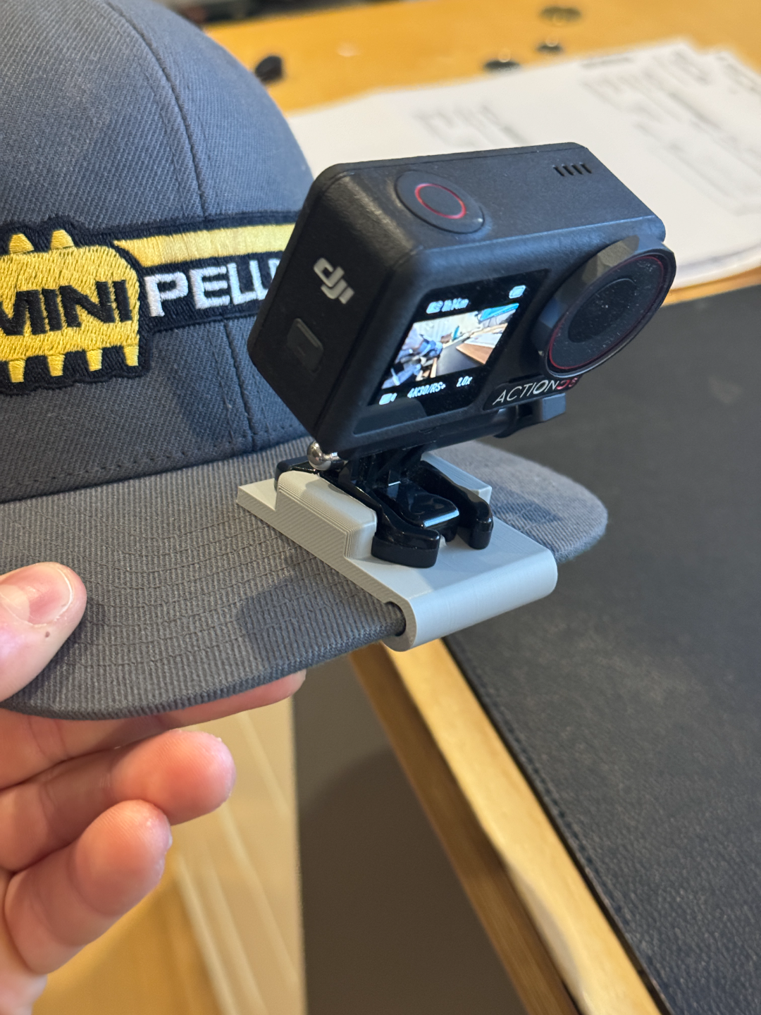 Gopro DJI Action Hat Clip Mount (Head Mount)