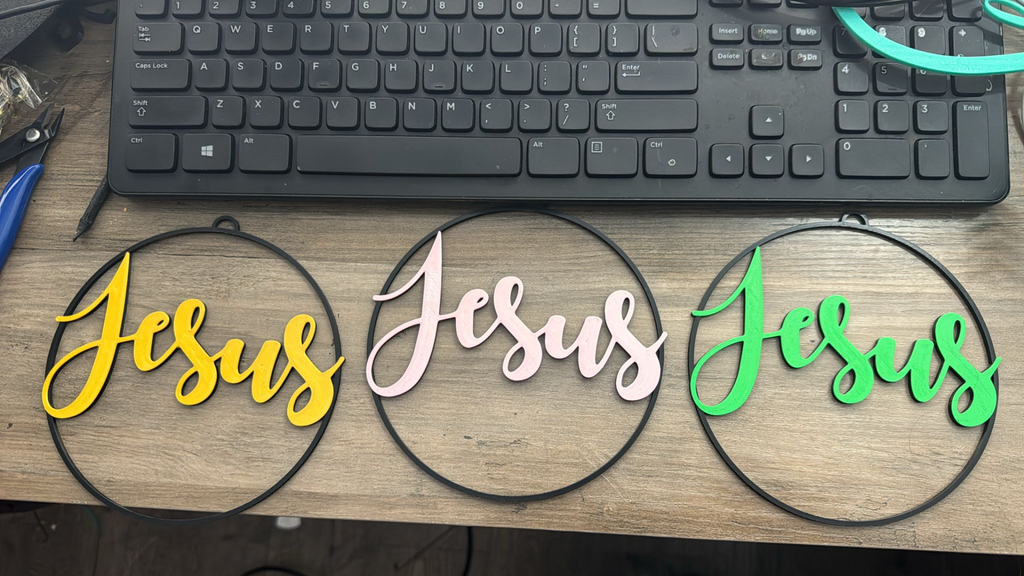 Jesus Colorful Wall Art