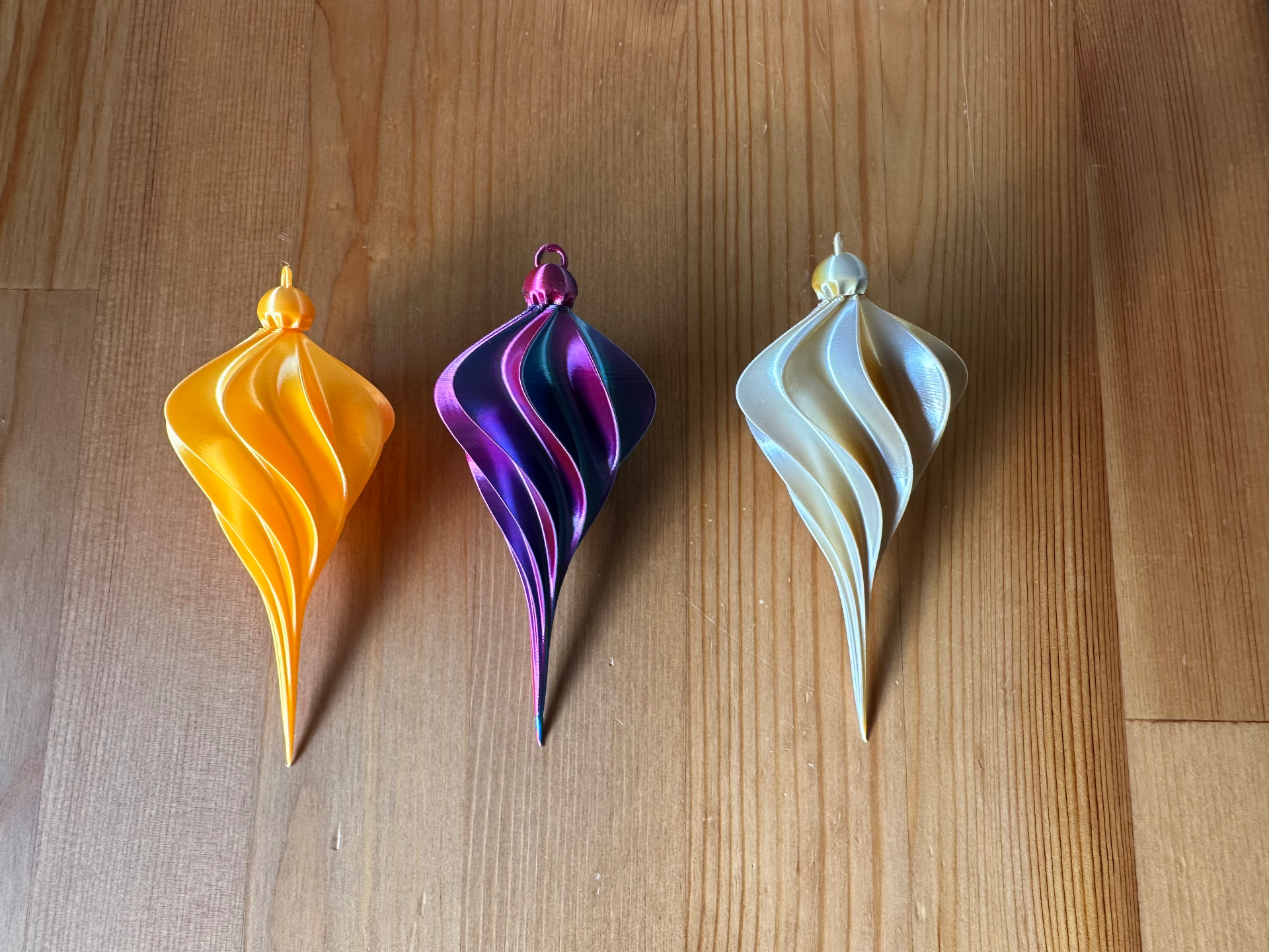 Christmas Tree Ornament 110 x 47mm (Nonagonal - 9 sided)