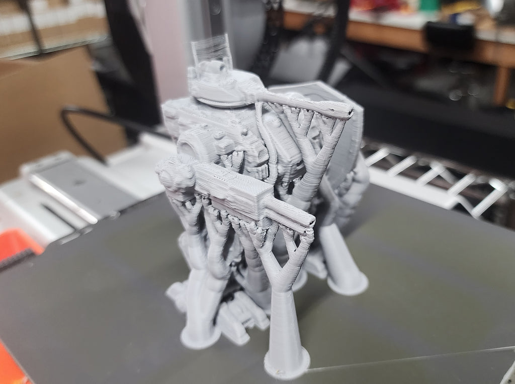 Bipedal Battle Mech with Shield